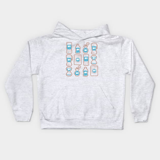 urban fish Kids Hoodie by ytashiro